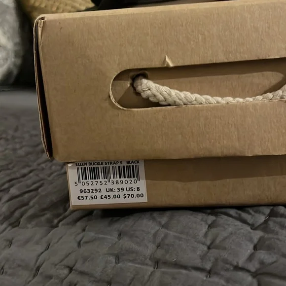 Fat Face Ellen Buckle Strap Black Sandals - Picture 5 of 7